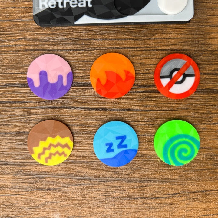 ポケカ 2段マグネットケース 銀 ダメカンダイス、各種マーカー、チェッカー