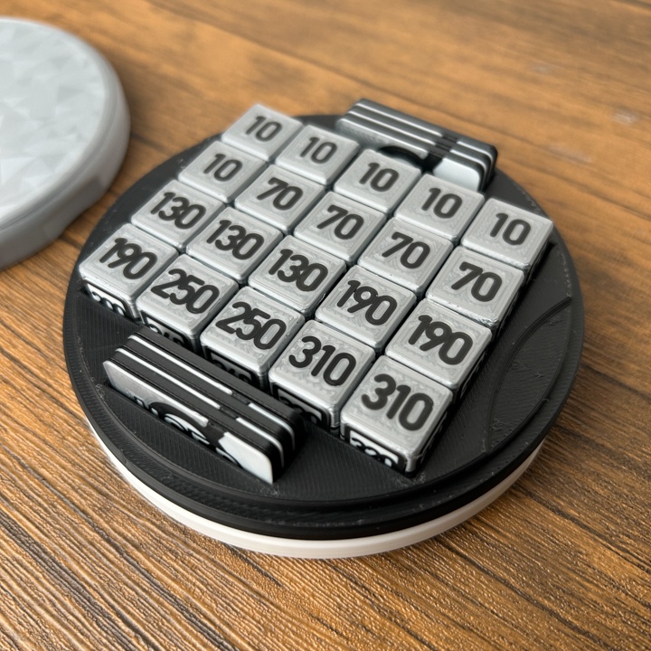 ポケカ 2段マグネットケース 銀 ダメカンダイス、各種マーカー、チェッカー