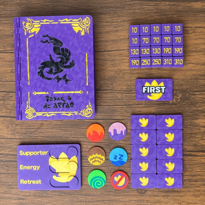 ポケカ プレイセットブック ダメカンダイス/各種マーカー/チェッカー