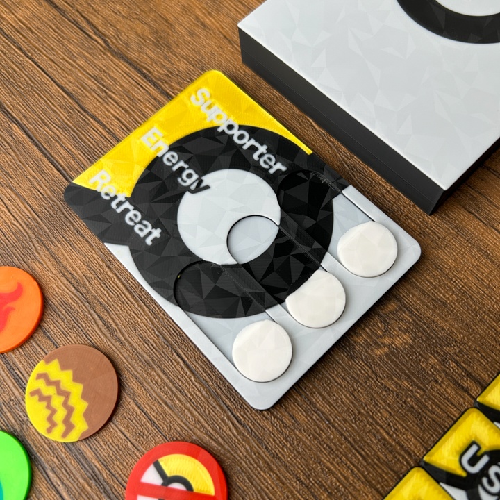 ポケカプレイセット金 ダメカンダイス・各種マーカー・チェッカー&ケース