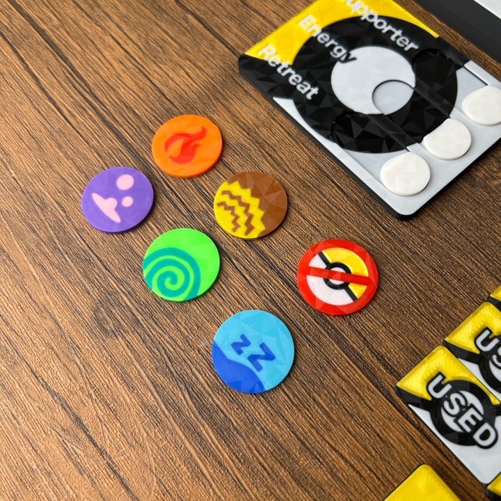 ポケカプレイセット金 ダメカンダイス・各種マーカー・チェッカー&ケース