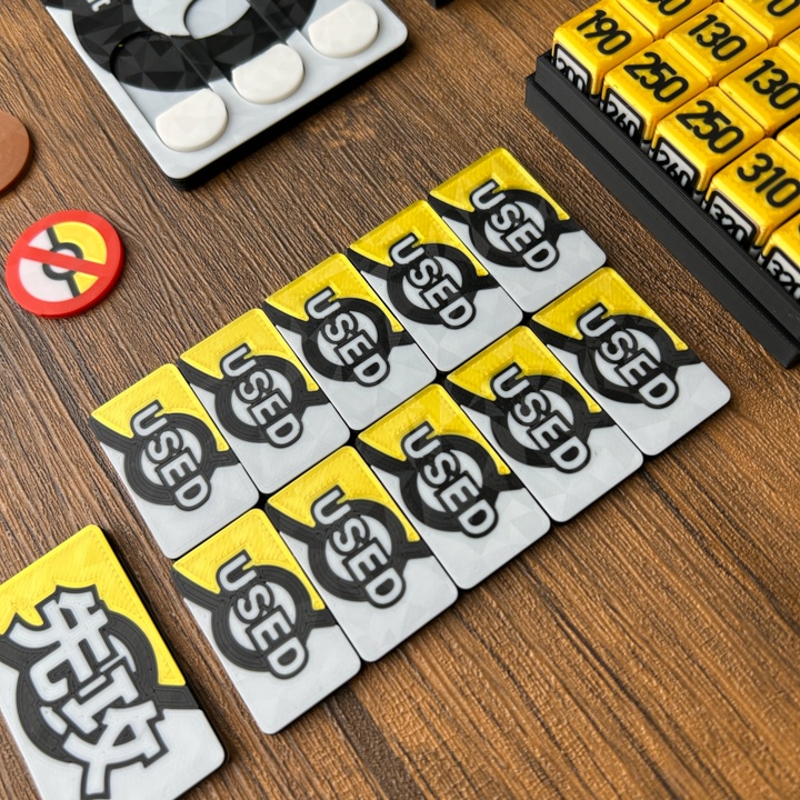 ポケカプレイセット金 ダメカンダイス・各種マーカー・チェッカー&ケース