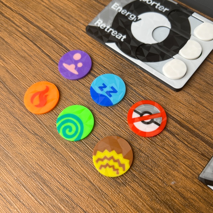 ポケカプレイセット銀 ダメカンダイス・各種マーカー・チェッカー&ケース