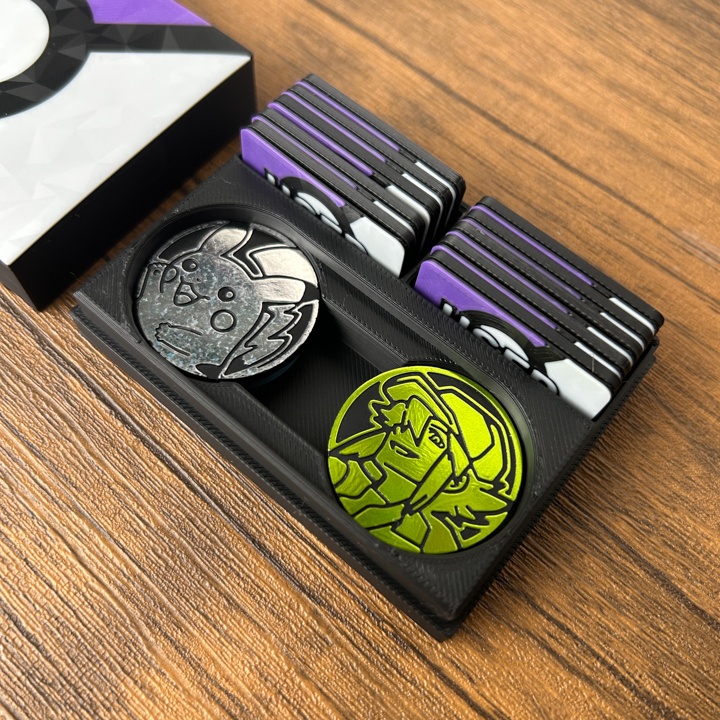 ポケカ マーカーセット 紫 USED/状態異常/グッズロック/先攻後攻