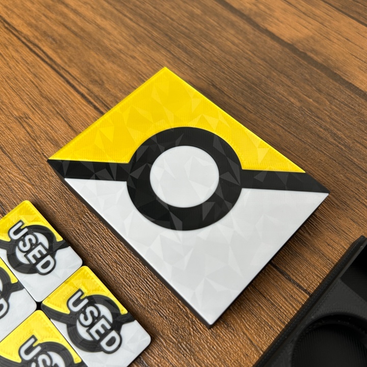 ポケカ マーカーセット 金 USED/状態異常/グッズロック/先攻後攻