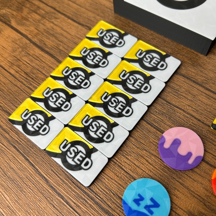 ポケカ マーカーセット 金 USED/状態異常/グッズロック/先攻後攻