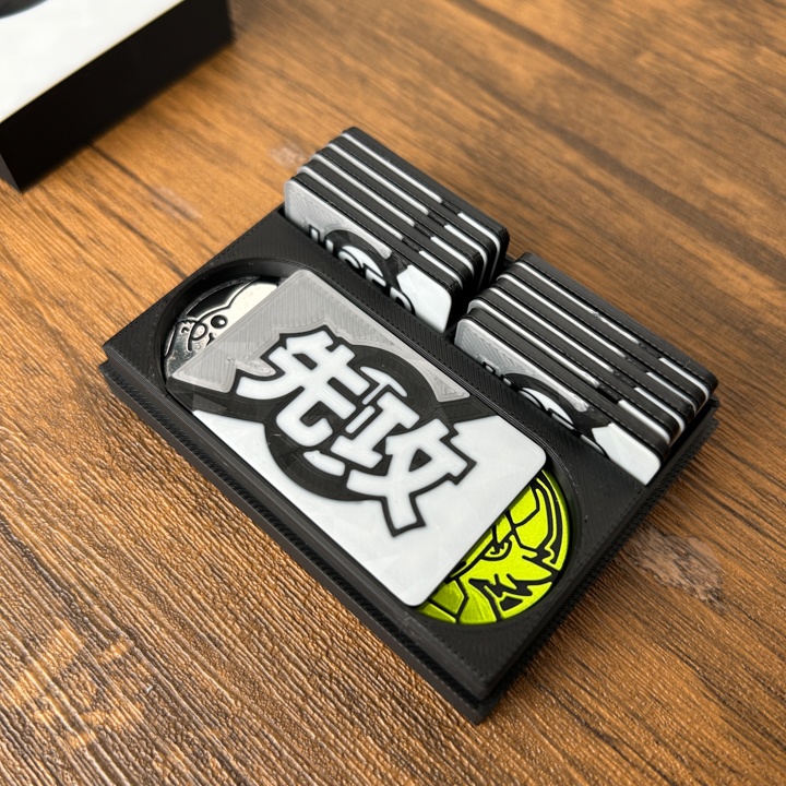 ポケカ マーカーセット 銀 USED/状態異常/グッズロック/先攻後攻