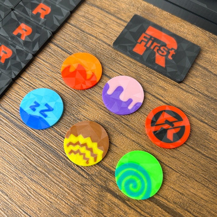 ポケカ マーカーセット R USED/状態異常/グッズロック/先攻後攻