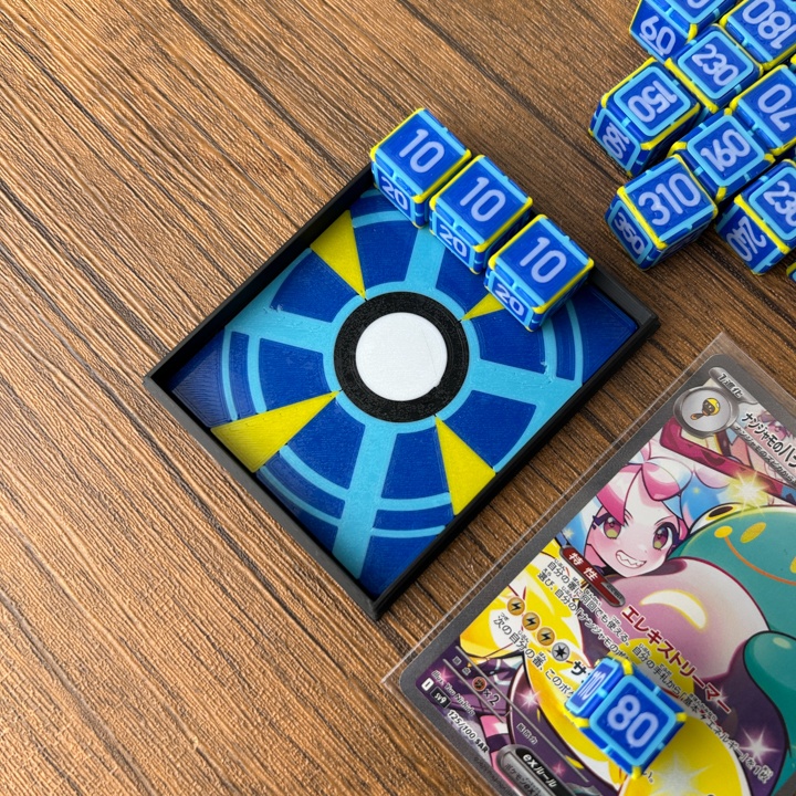 ポケカ ダメカンダイス 6種20個&ケース付き