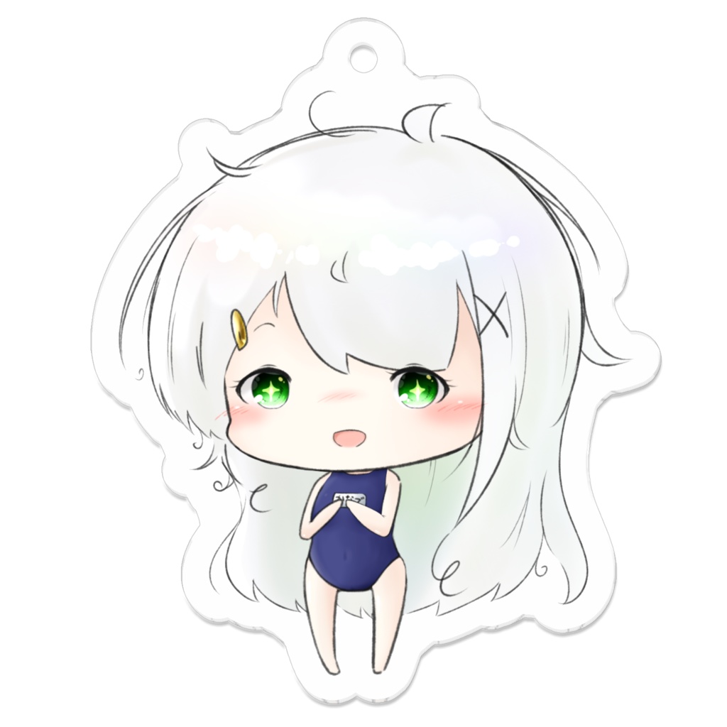 水着かなで アクリルキーホルダー