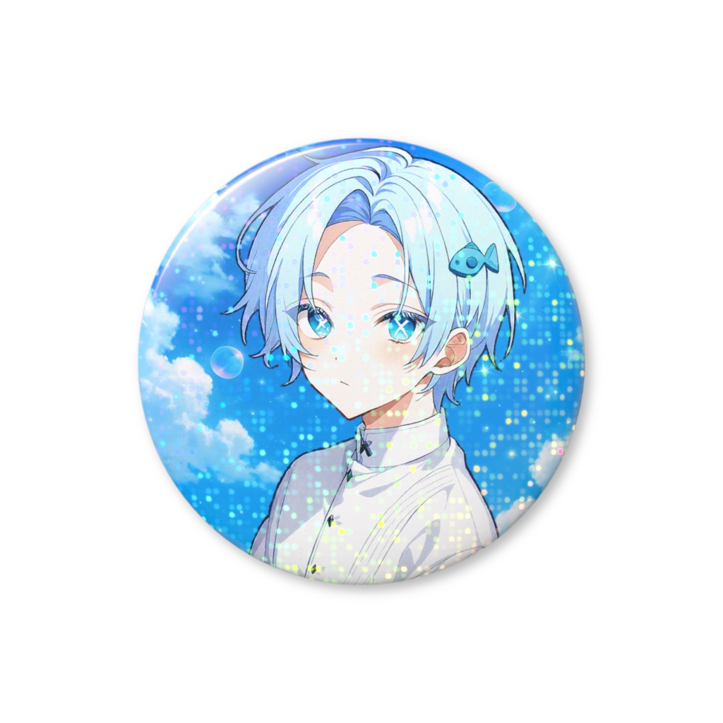 缶バッジ ver.1 (ホログラム缶バッジ グリッター付)