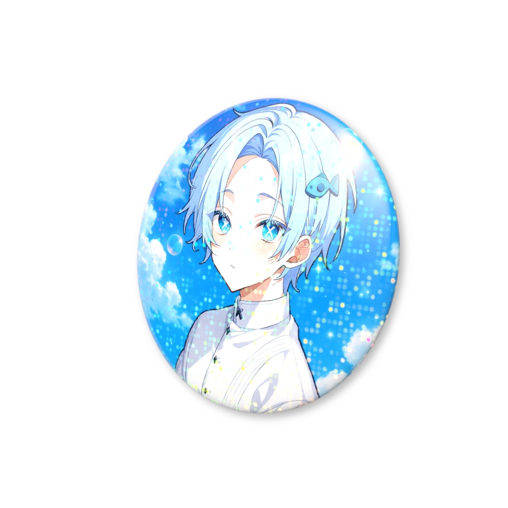 缶バッジ ver.1 (ホログラム缶バッジ グリッター付)