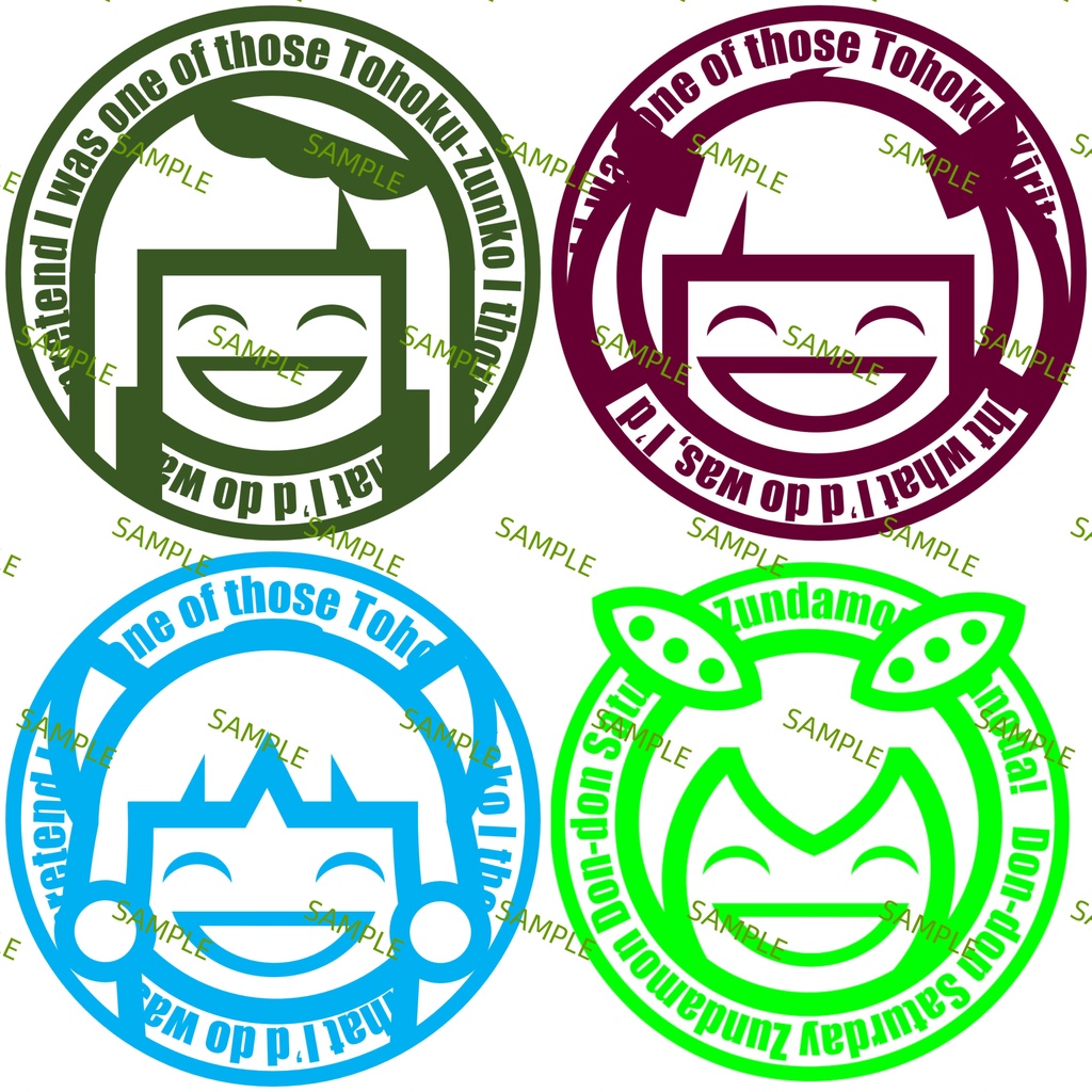 東北家笑い男ステッカー