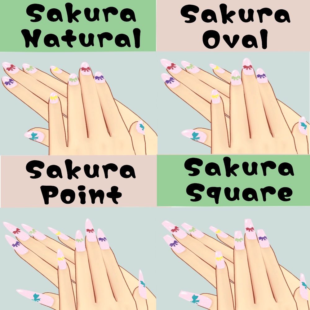 バラエティネイルチップ【MDollnail】【舞夜対応】【全3種】