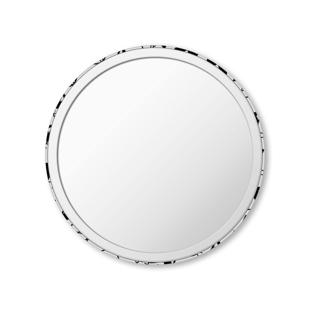 缶ミラー(自画像ネコ柄)