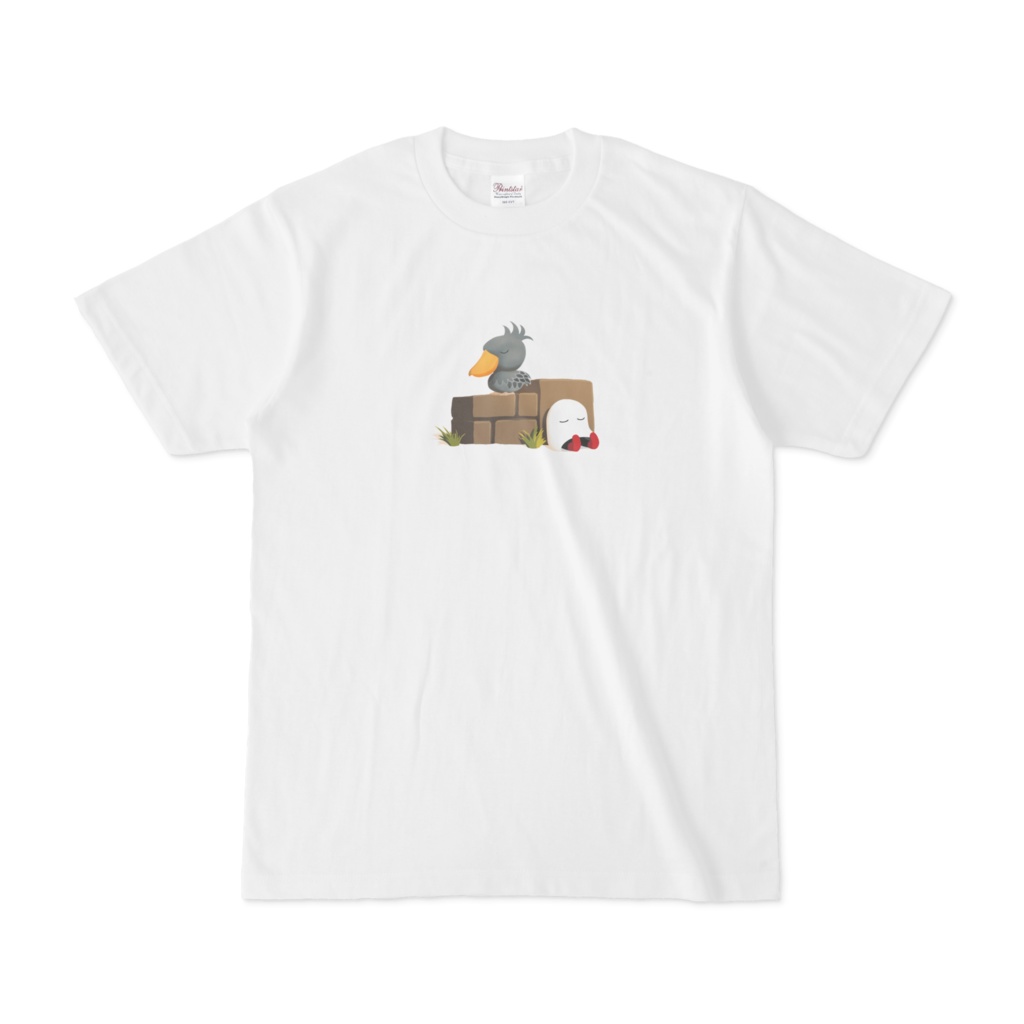 ハシビロコウとメジェド Tシャツ