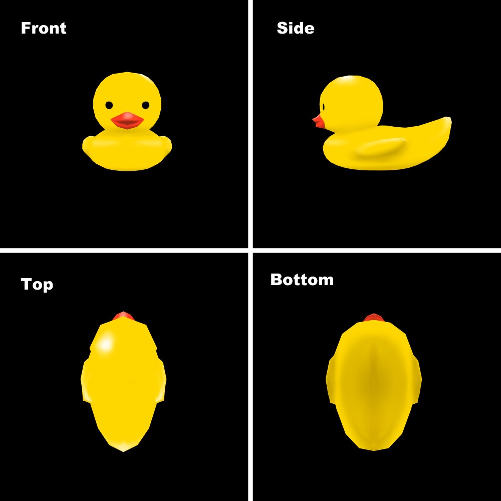 3Dモデル あひるのおもちゃ