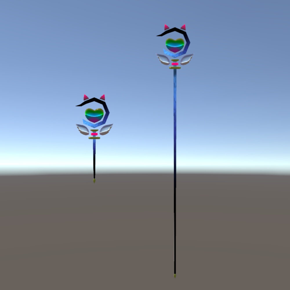 3Dモデル 魔女っ娘ワンド