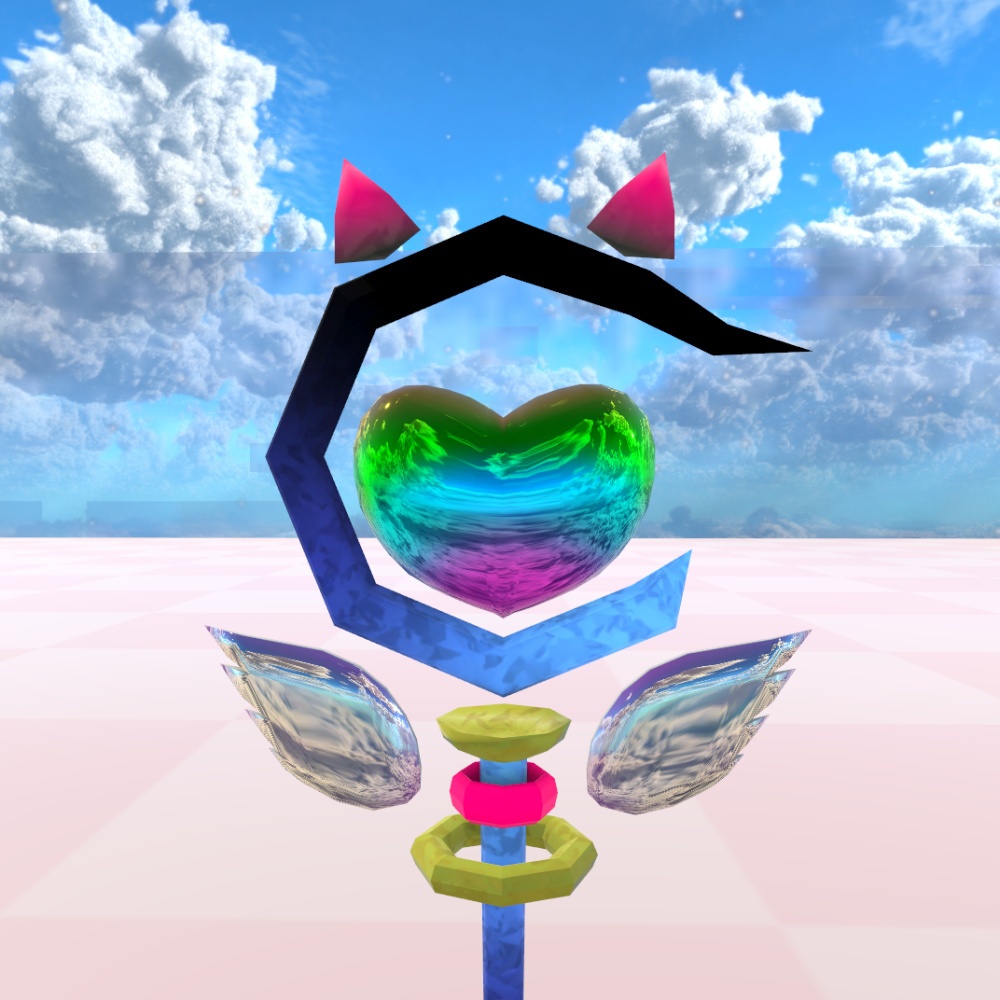 3Dモデル　魔女っ娘ワンド