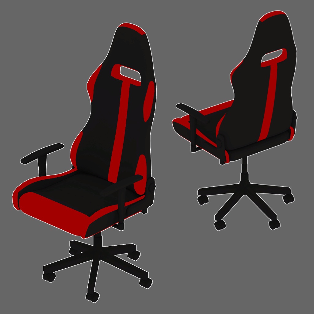 3Dモデル ゲーミングチェア