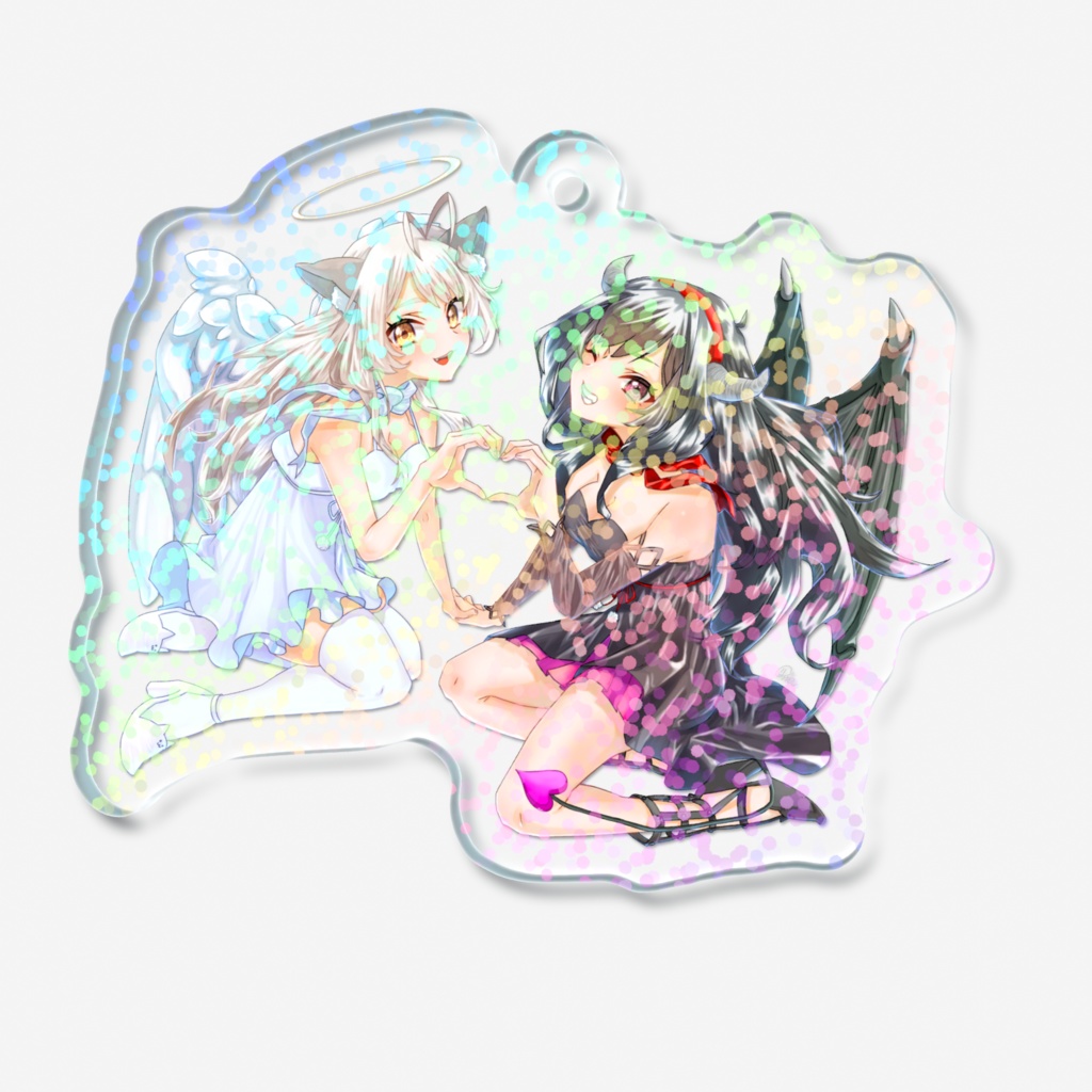 【猫音みけ/みけちゃ ハロウィン】ホログラムアクリルキーホルダー