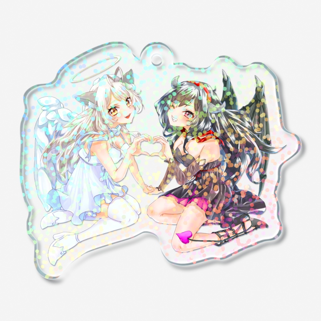 【猫音みけ/みけちゃ ハロウィン】ホログラムアクリルキーホルダー