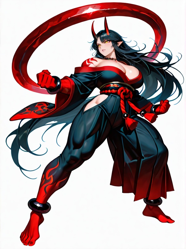 東方project：東方外伝：鬼族の大戦鬼：黒嶺轟羅 立ち絵素材集 Vol 1
