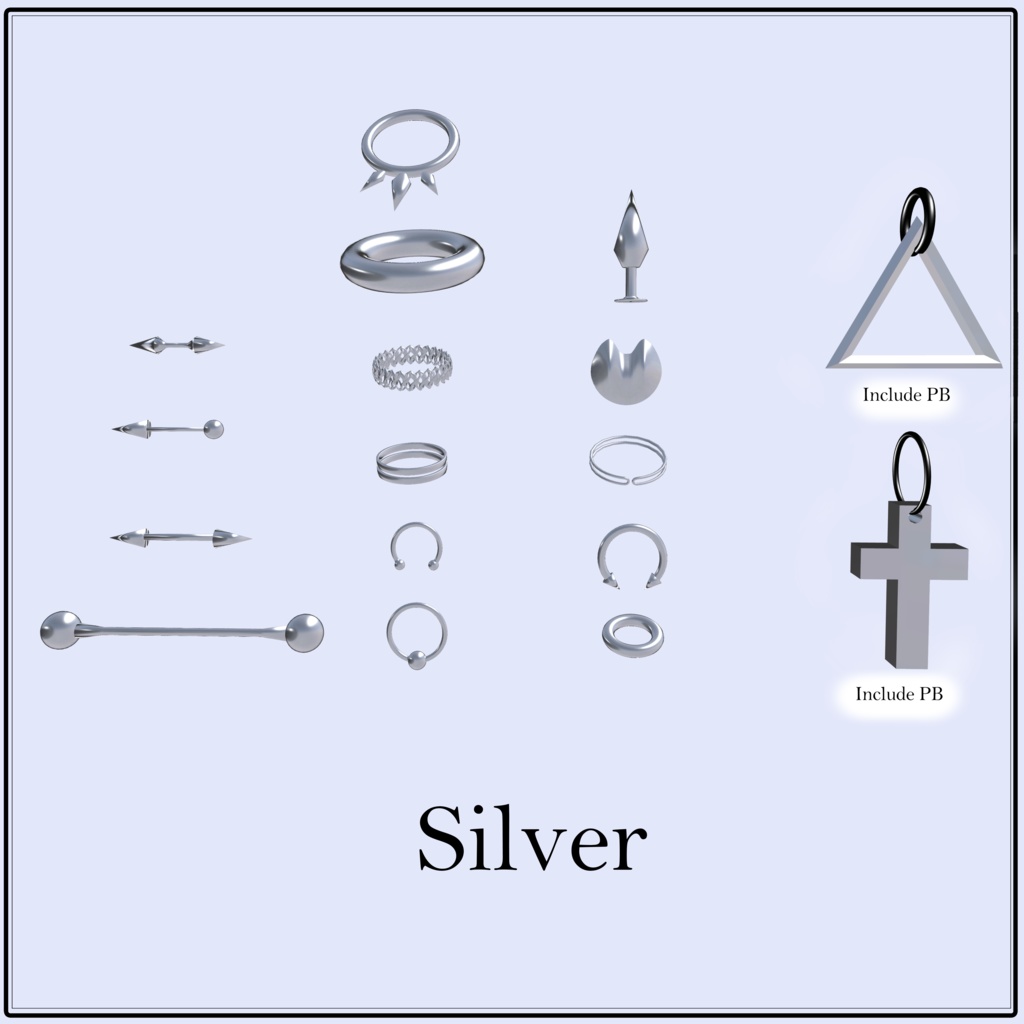 【SALE】XXX Earring PB・MA対応【森羅対応】