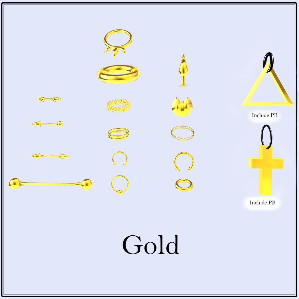 【SALE】XXX Earring PB・MA対応【森羅対応】