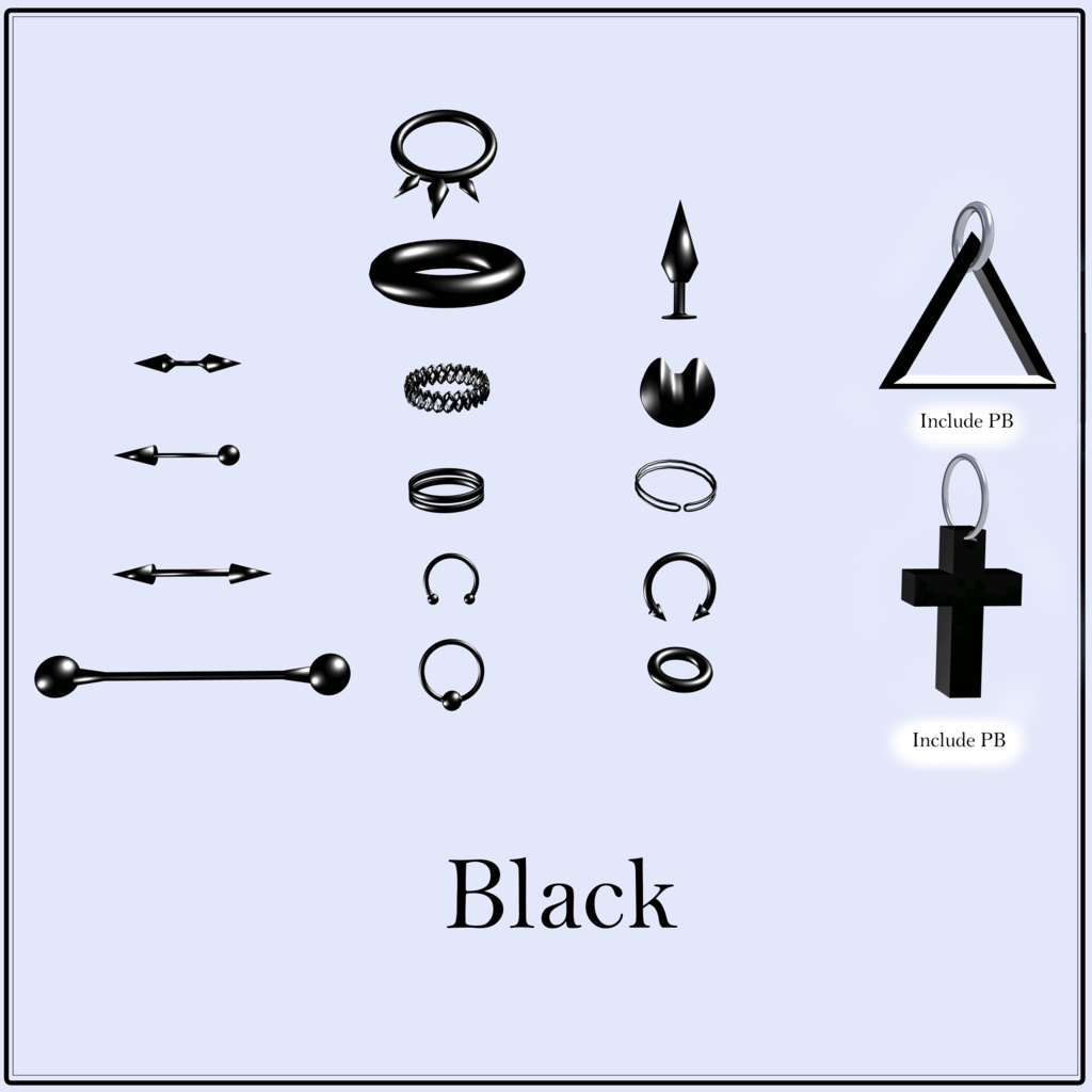 【SALE】XXX Earring PB・MA対応【森羅対応】