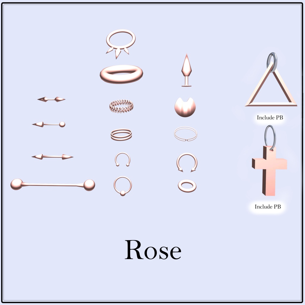 【SALE】XXX Earring PB・MA対応【森羅対応】