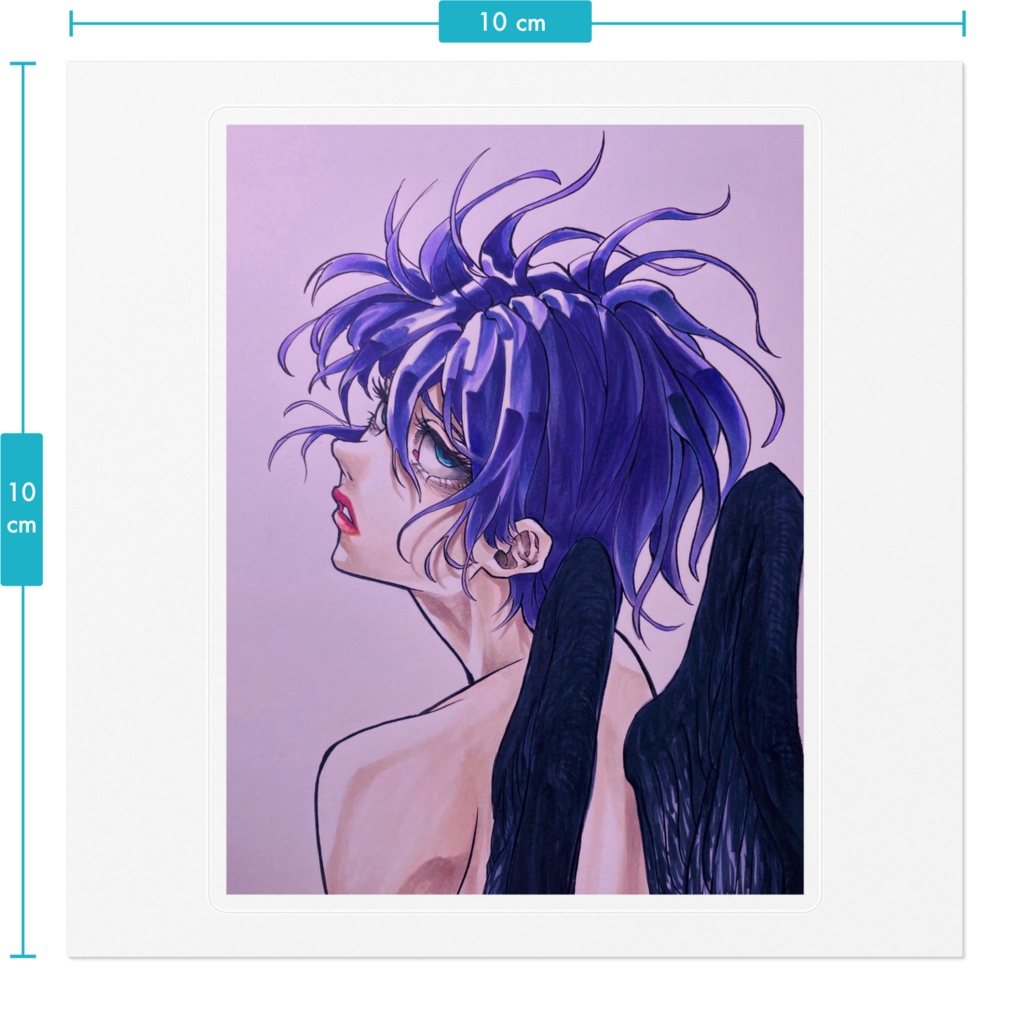 堕天使さんステッカー
