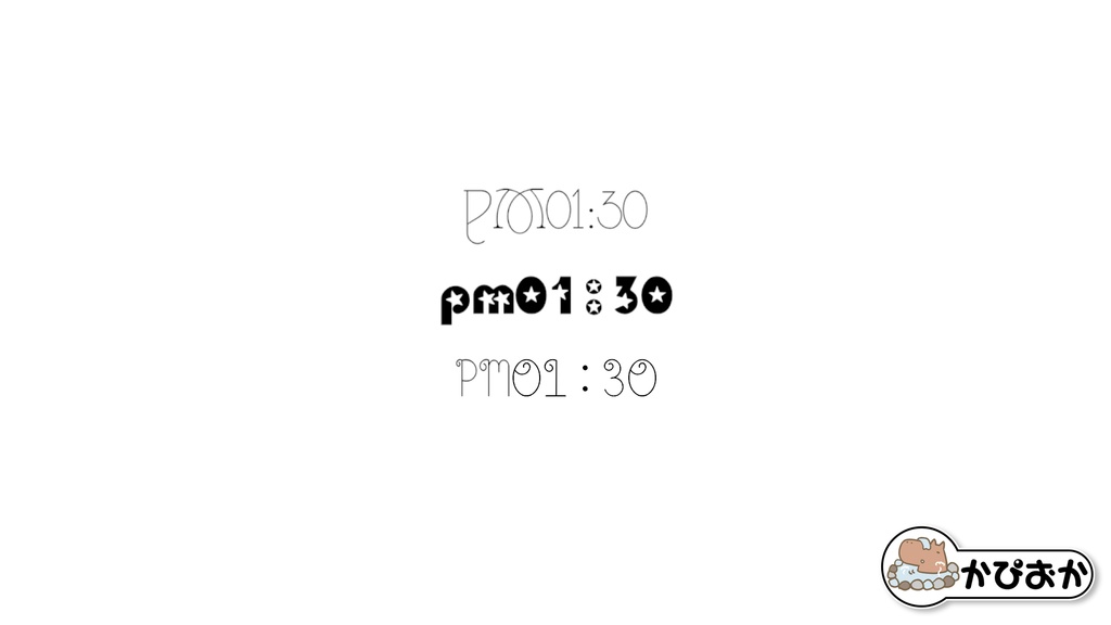 画像で時計オーバーレイ素材【動く、背景、透過、OBS】