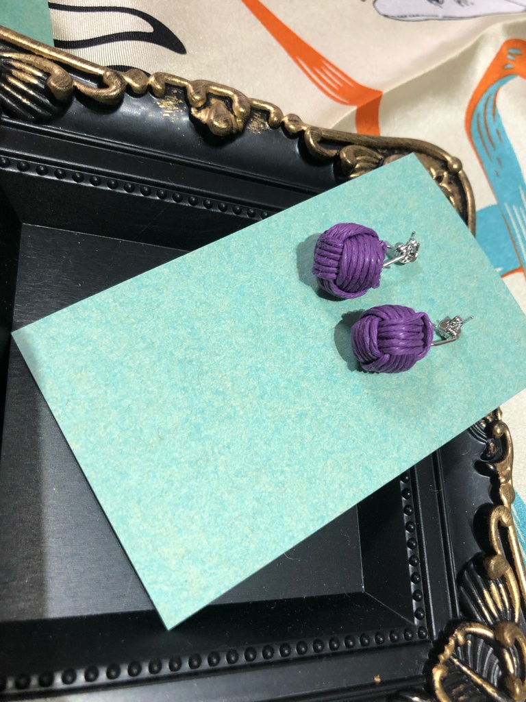 【ハンドメイド】今牛若狭モチーフピアスD