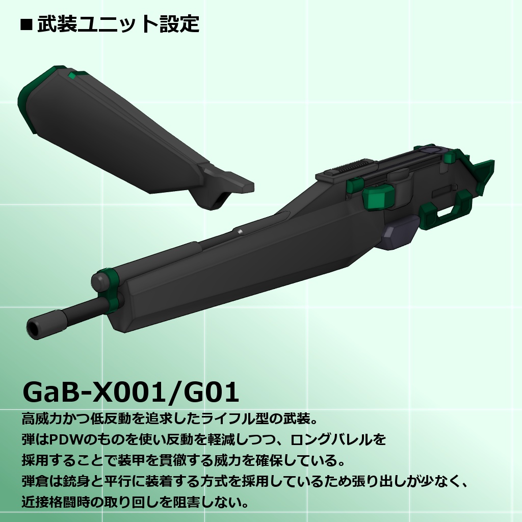 GaBプロジェクト_試作型銃剣001型