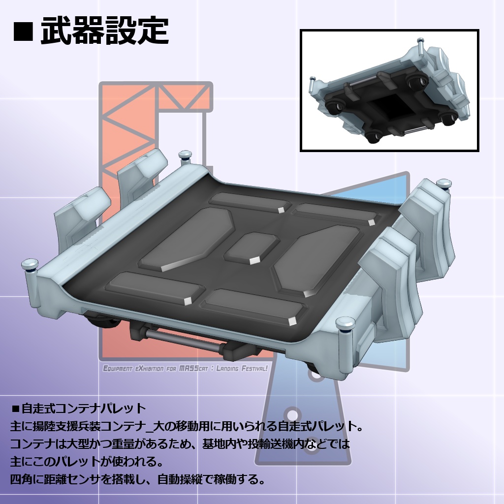 【EXMass2025LF】強襲揚陸支援物資パック【VRC/MMD】