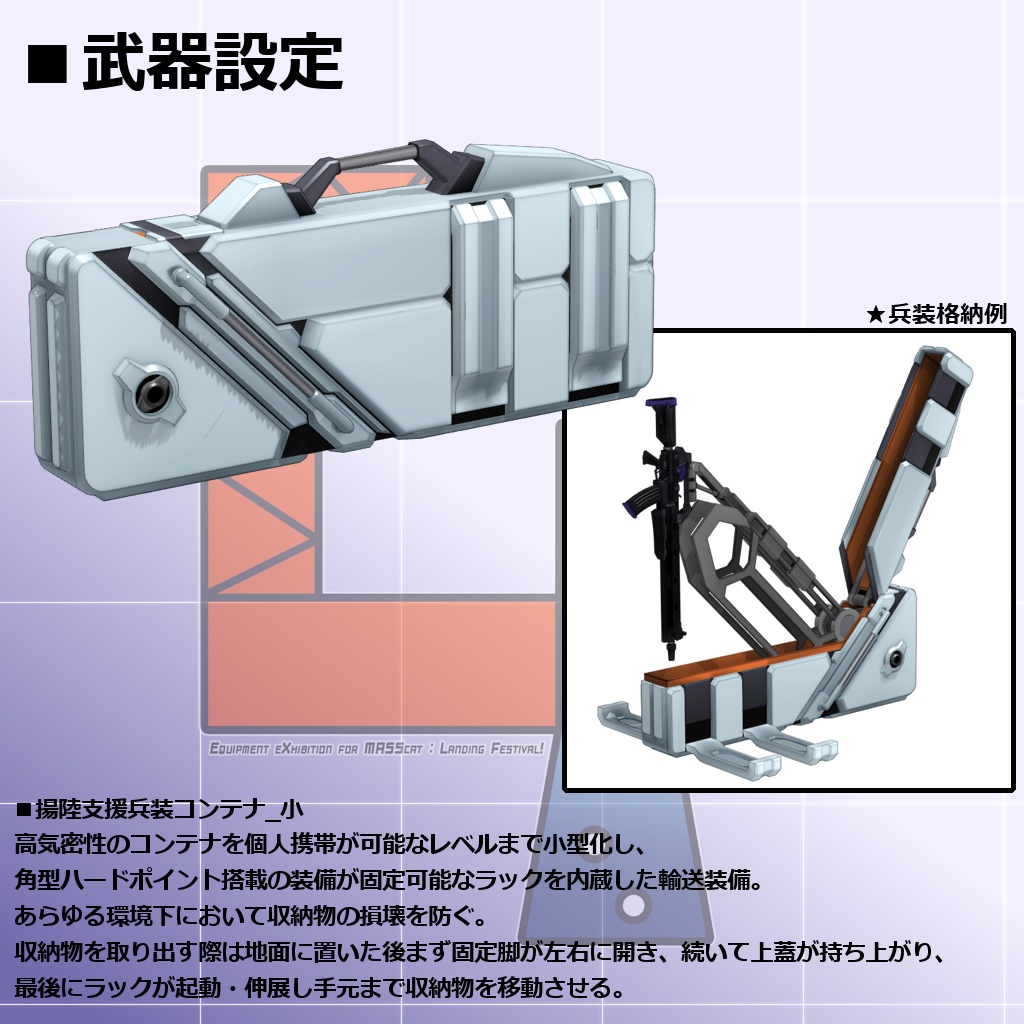 【EXMass2025LF】強襲揚陸支援物資パック【VRC/MMD】