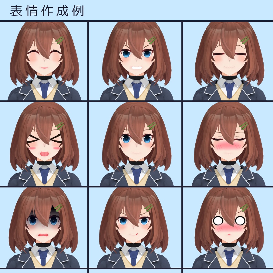 【VRC/MMD】咲姫守一美(オリジナル3Dモデル)【D4シスターズ】