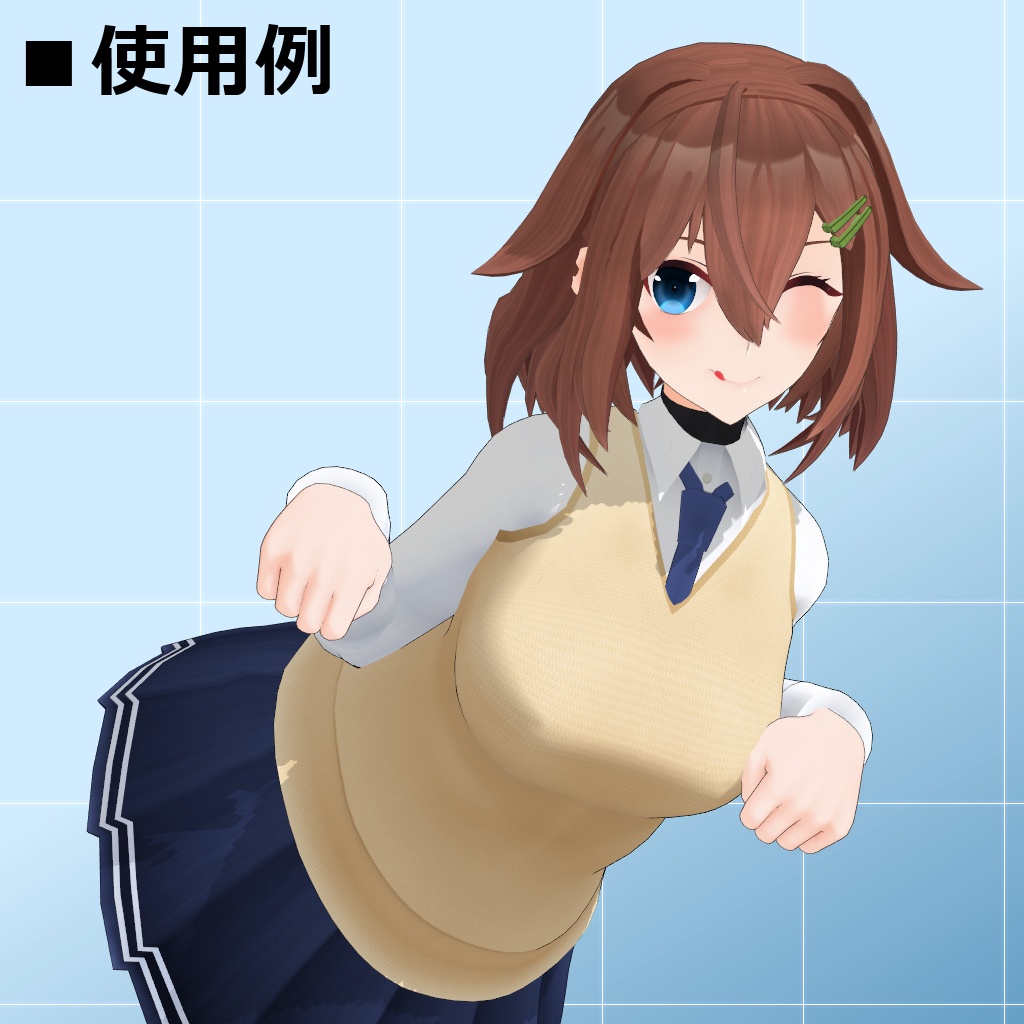 【VRC/MMD】咲姫守一美(オリジナル3Dモデル)【D4シスターズ】