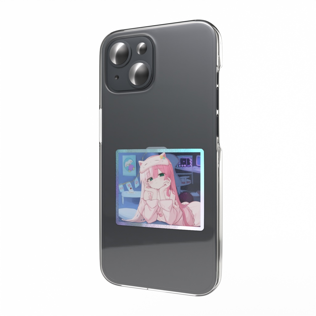 ☆新衣装&誕生日記念☆部屋着オーロラスマホステッカー