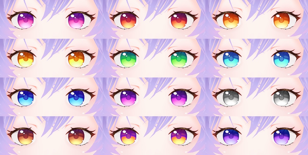 Vroid Complete Eye Texture Pack