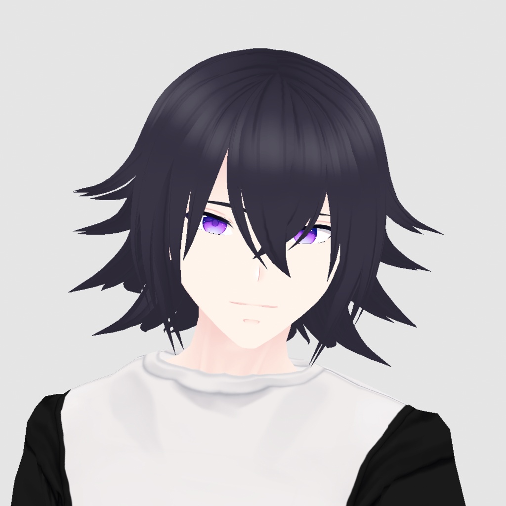 (Vroid 1.0) VRoid用髪型 Husky Hair Preset