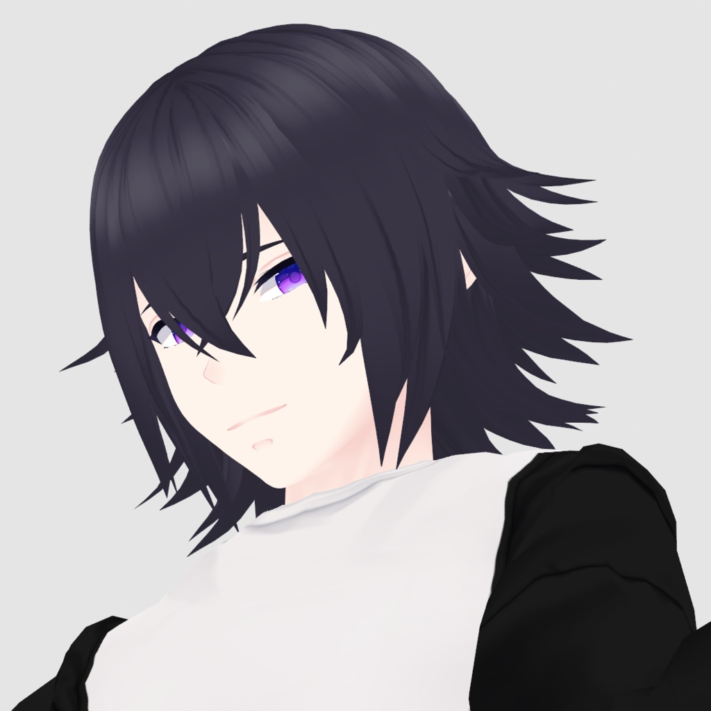 (Vroid 1.0) VRoid用髪型 Husky Hair Preset