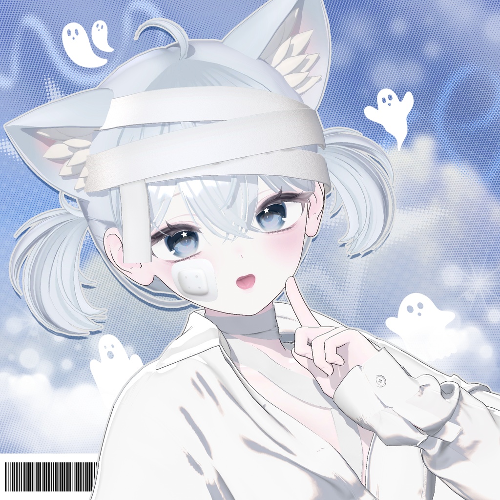 【 11アバター対応 】 Bandage Neko Twin