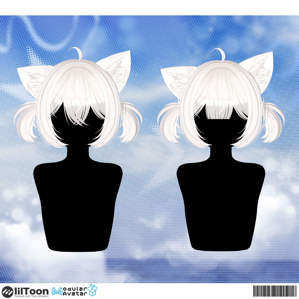 【 11アバター対応 】 Bandage Neko Twin