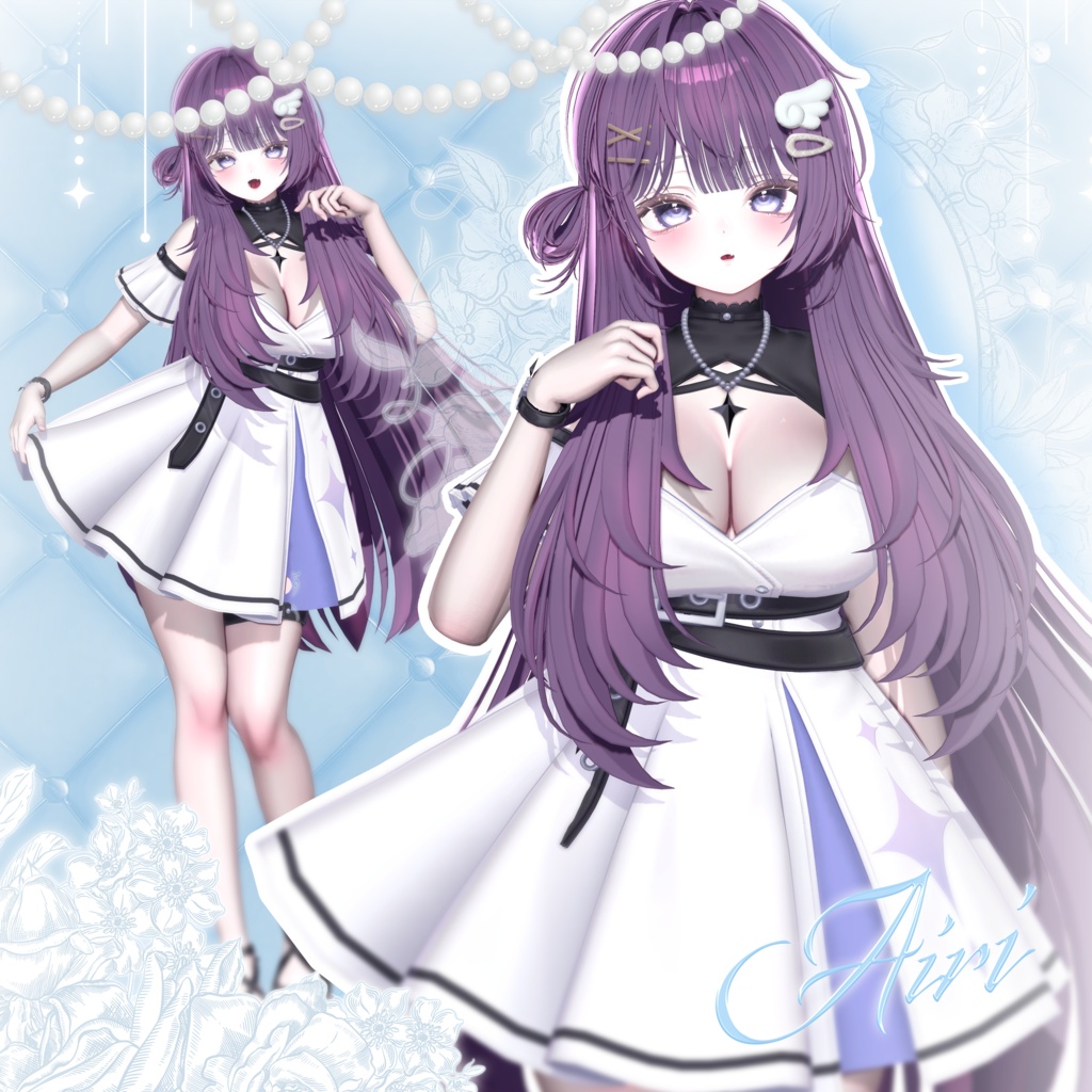 【 14アバター対応 】 Side Half Bun
