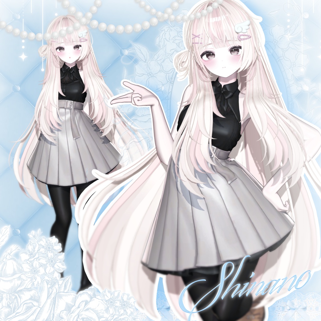 【 14アバター対応 】 Side Half Bun