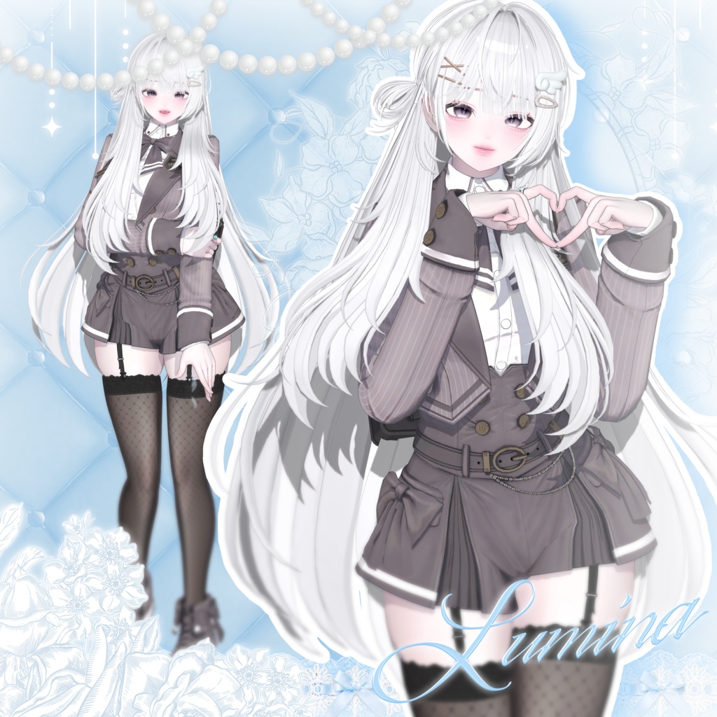 【 14アバター対応 】 Side Half Bun