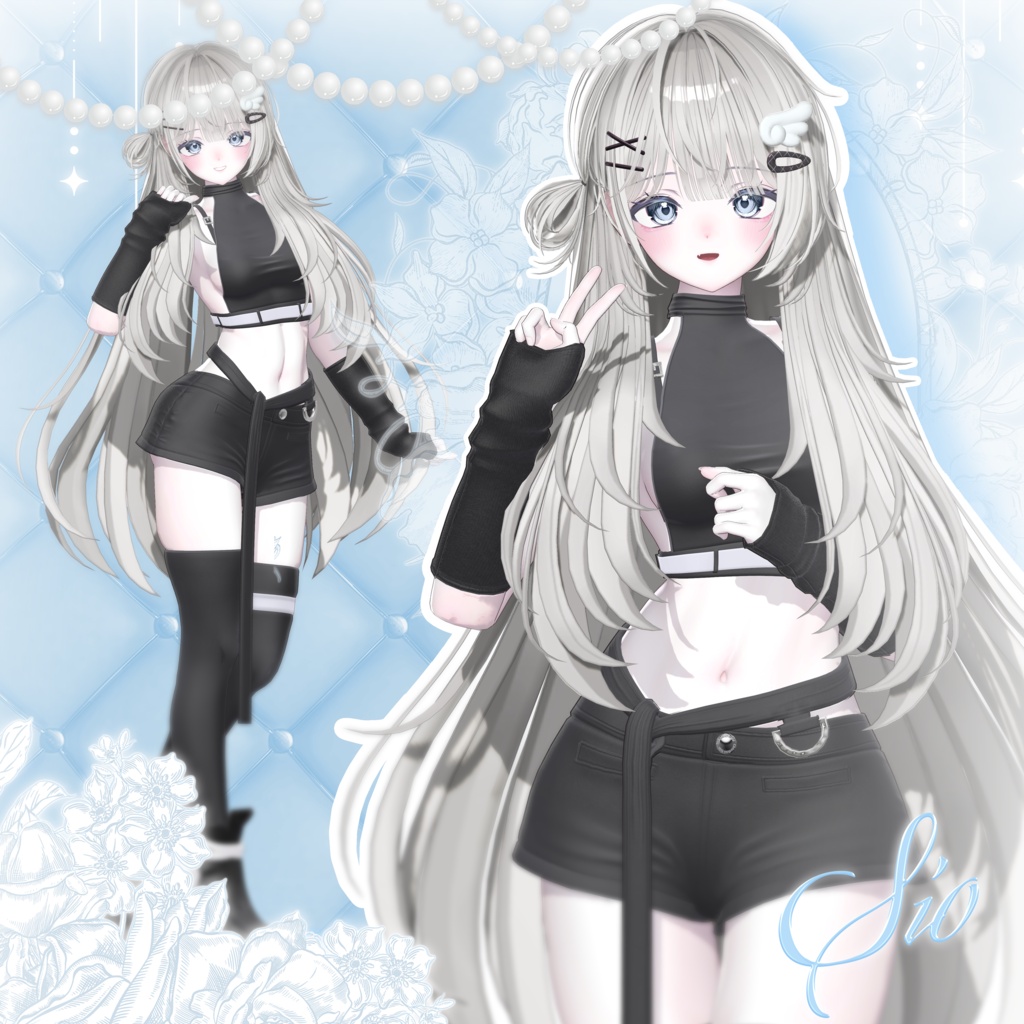 【 14アバター対応 】 Side Half Bun