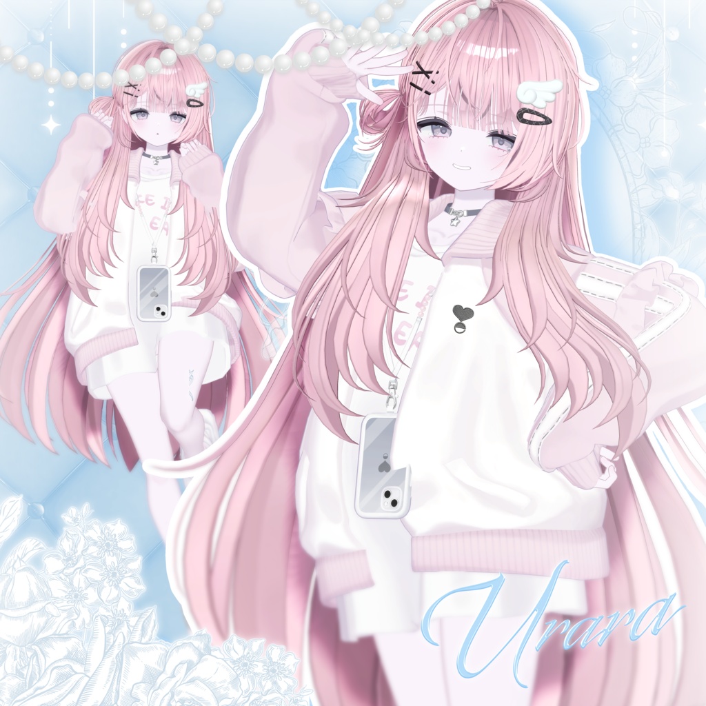 【 14アバター対応 】 Side Half Bun